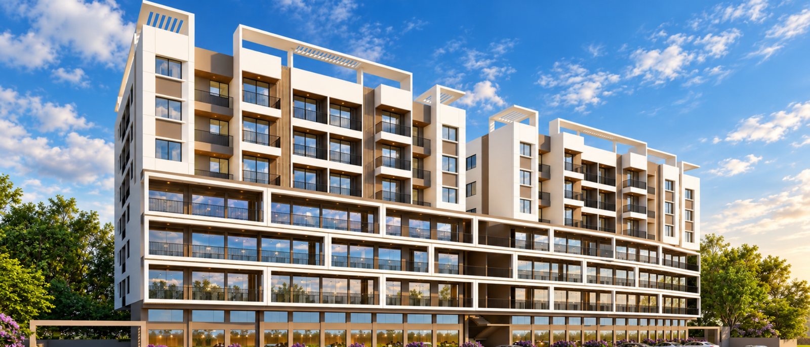 Architectural render of Shirur residential development